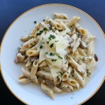 Chanterelle Pasta with Parmesan Cheese