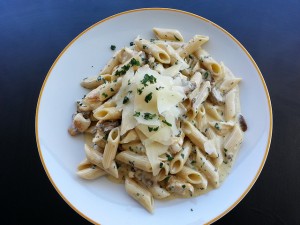 Chanterelle Pasta with Parmesan Cheese