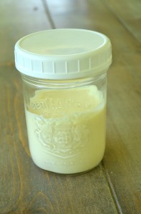 Homemade Mayonnaise in Mason Jar