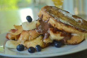 Nutella and Banana on French Bread