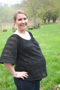 Eight Sixty Maternity Jeandra Crochet Lace Maternity Top