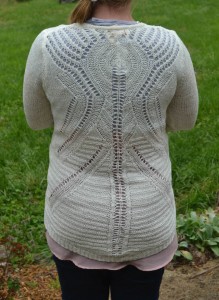 Mystree Vinnie Open Crochet Detail Cardigan back