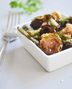 Roasted Brussel Sprouts and Asian Vinaigrette