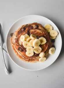 Chocolate Chip Banana Bread Pancakes