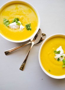 Roasted Curry Acorn Squash Soup