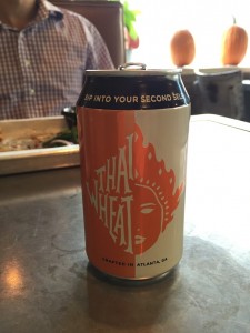 Thai Wheat Beer at Sweet Auburn BBQ