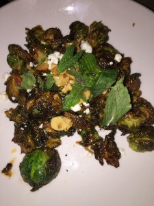 Brussel Sprouts with Harissa Vinaigrette at the Optimist Restaurant in Atlanta