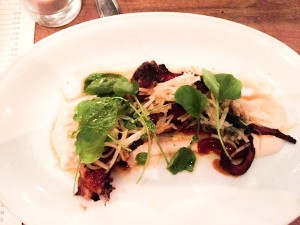 The Spanish Charred Octopus at the Optimist Restaurant in Atlanta