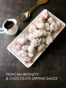 Mexican Beignet and Chocolate Sauce Recipe