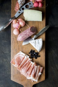 Pickled Radishes on a Charcuterie Board