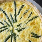 White Pepper Goat Cheese and Asparagus Quiche